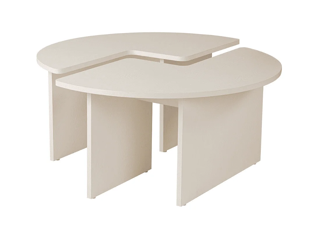 Lot de 2 tables basses L90 cm - MOIRA