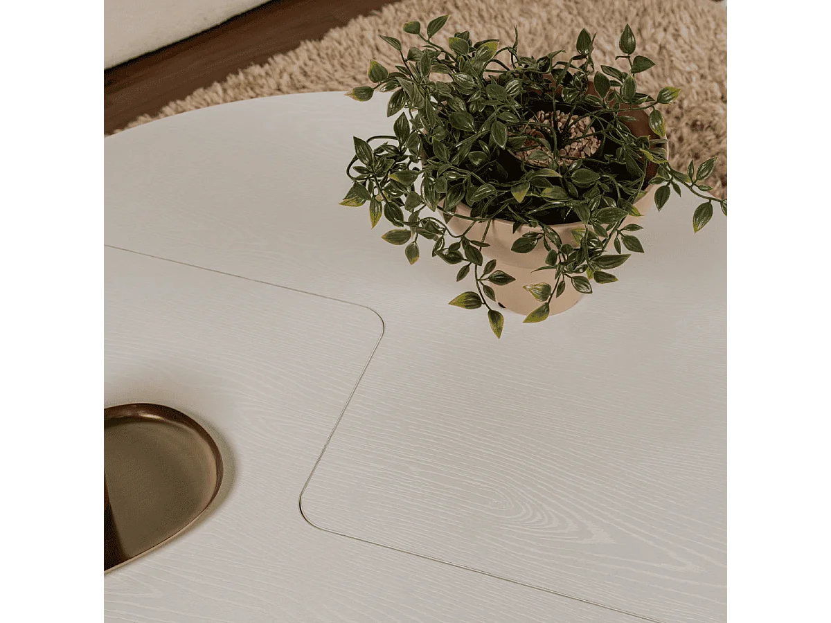 Lot de 2 tables basses L90 cm - MOIRA