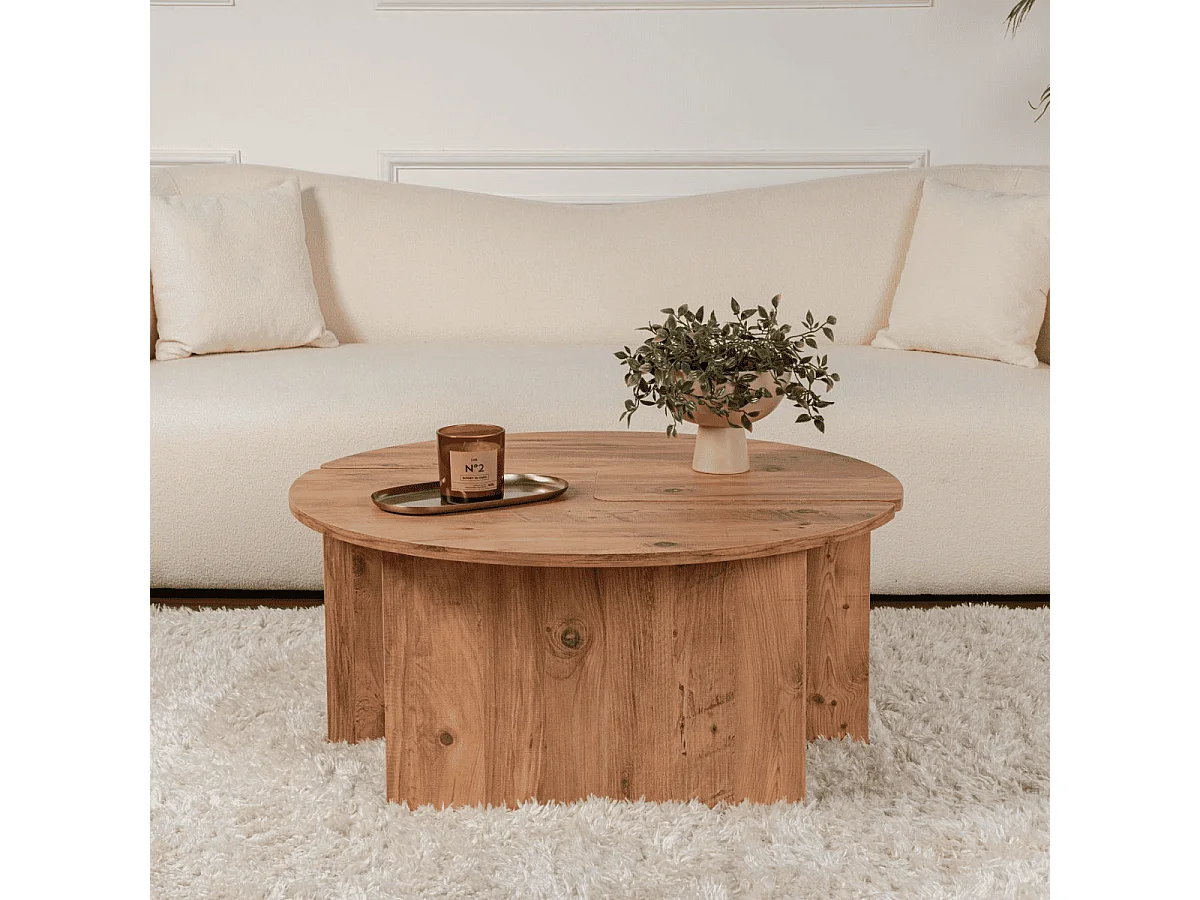 Set aus 2 Couchtischen L90 cm - MOIRA