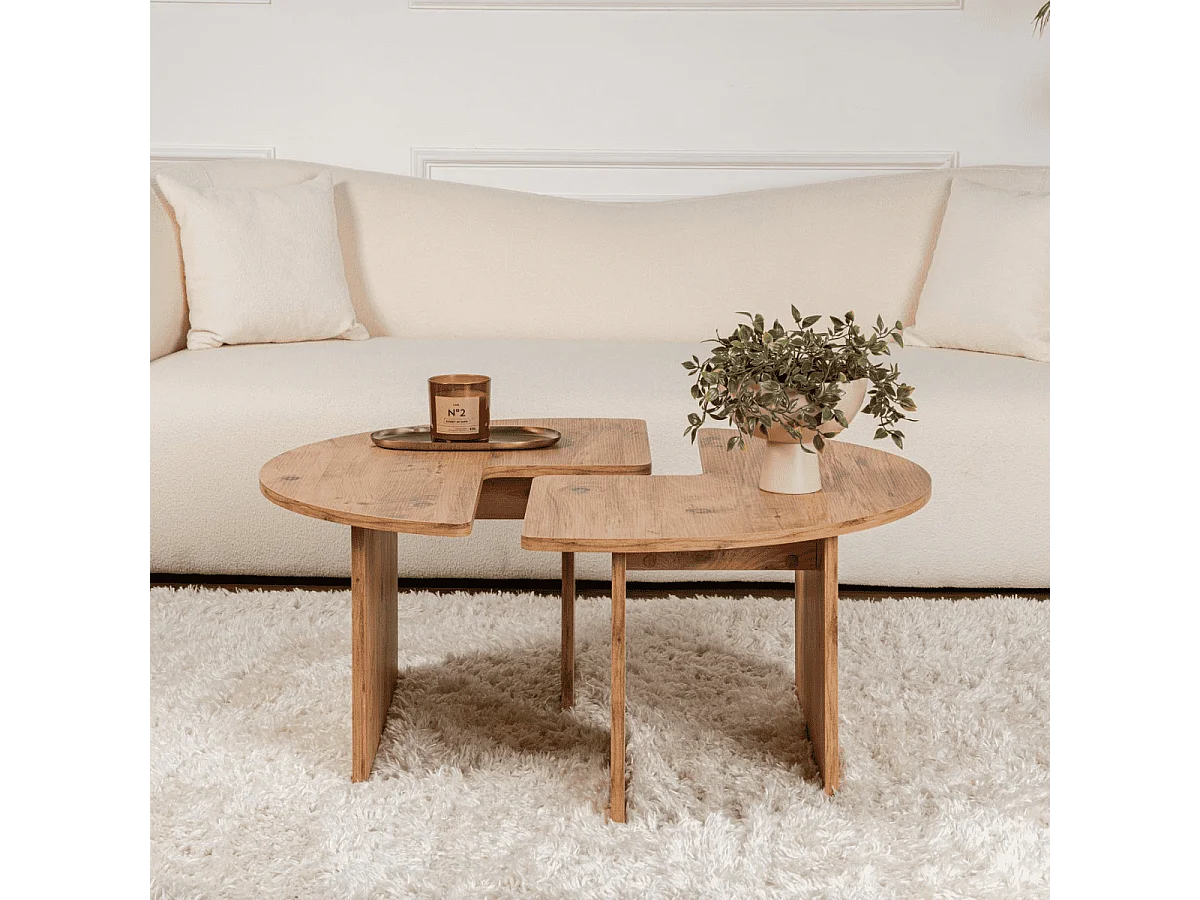 Set di 2 tavolini L90 cm - MOIRA