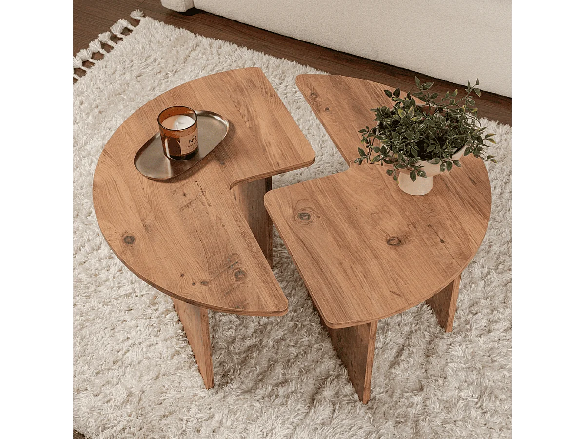 Set di 2 tavolini L90 cm - MOIRA