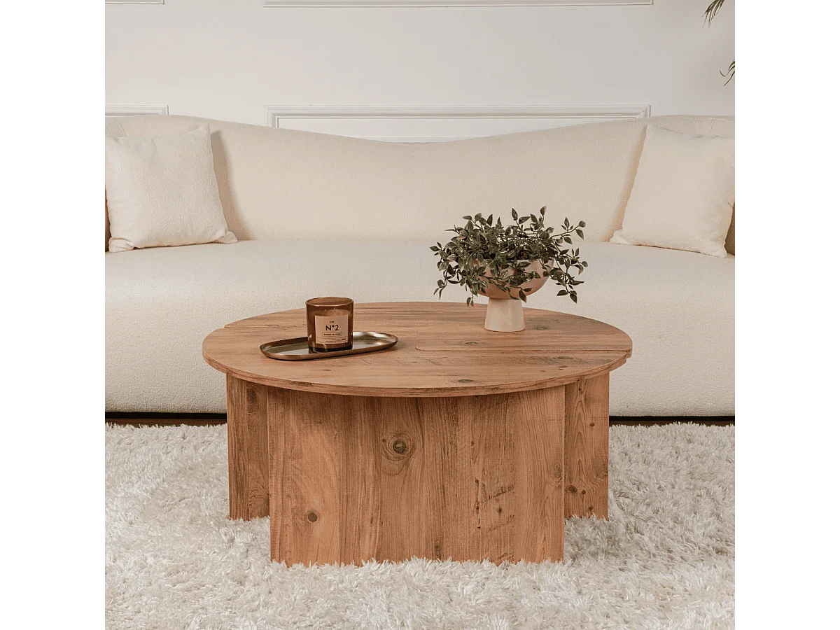 Set aus 2 Couchtischen L90 cm - MOIRA