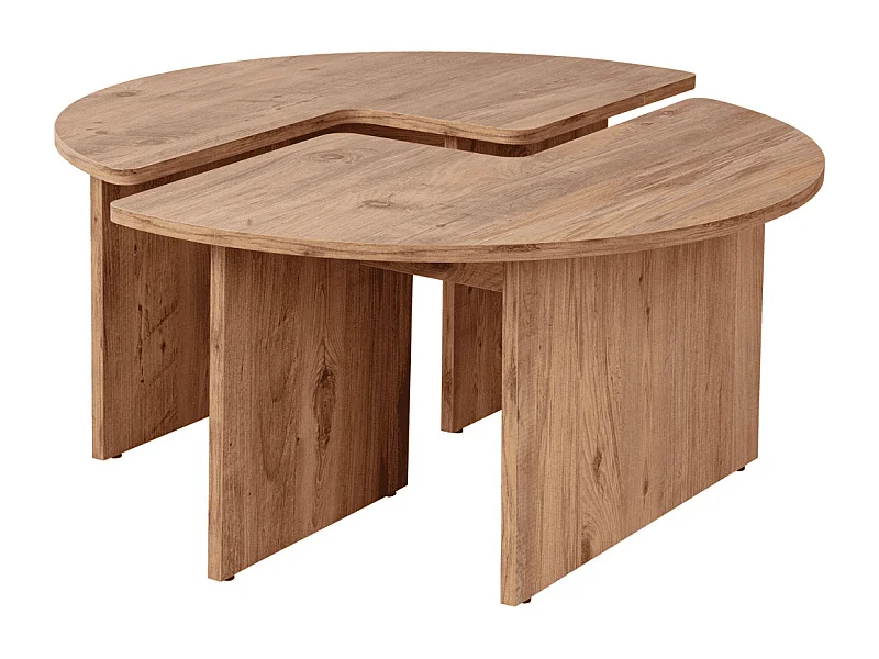 Set van 2 salontafels L90 cm - MOIRA