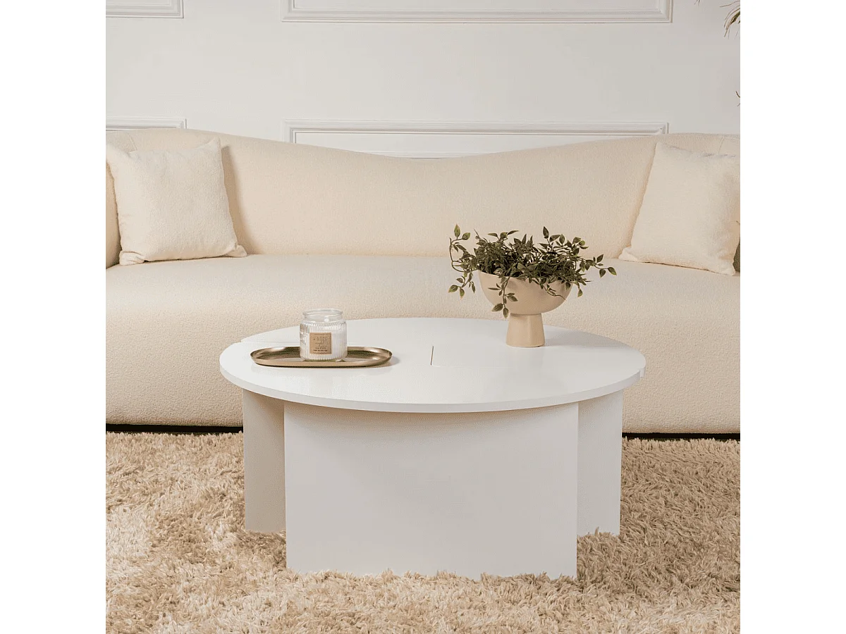 Set aus 2 Couchtischen L90 cm - MOIRA