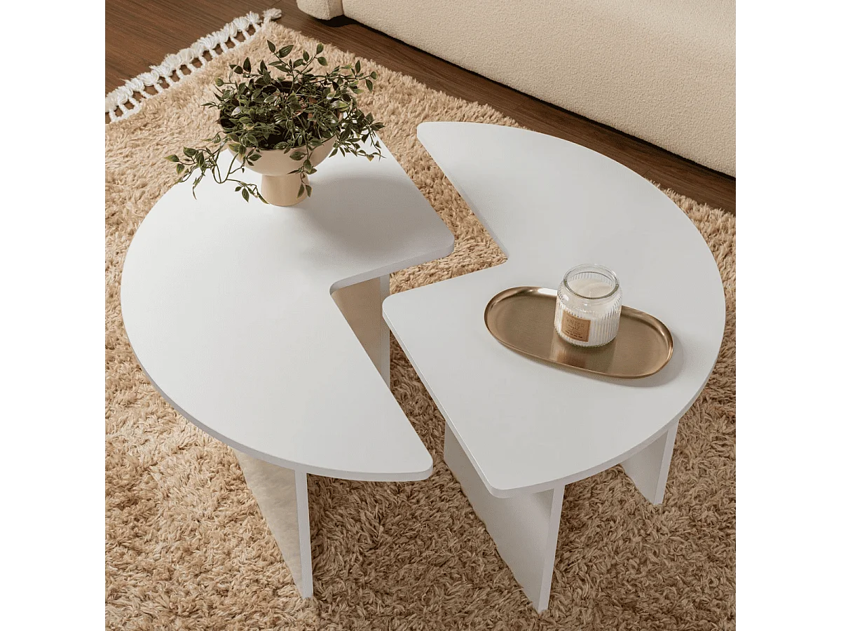 Set di 2 tavolini L90 cm - MOIRA