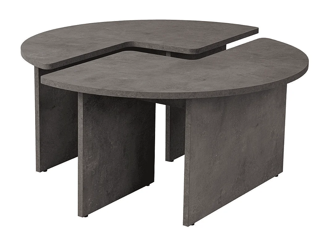 Lot de 2 tables basses L90 cm - MOIRA
