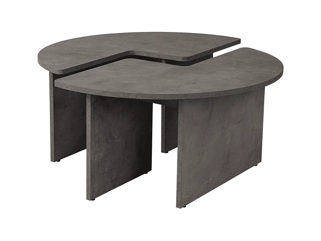 Lot de 2 tables basses L90 cm - MOIRA