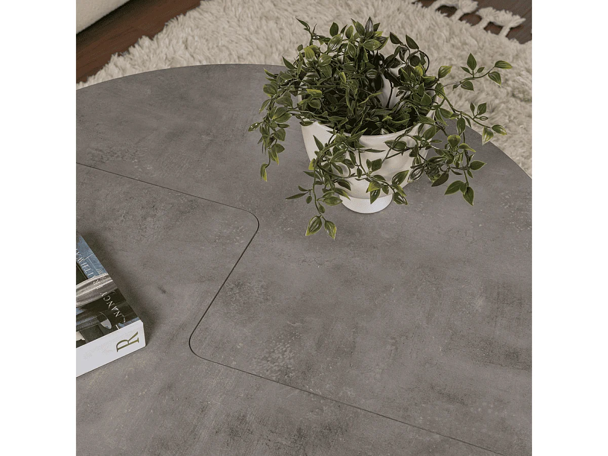 Lot de 2 tables basses L90 cm - MOIRA