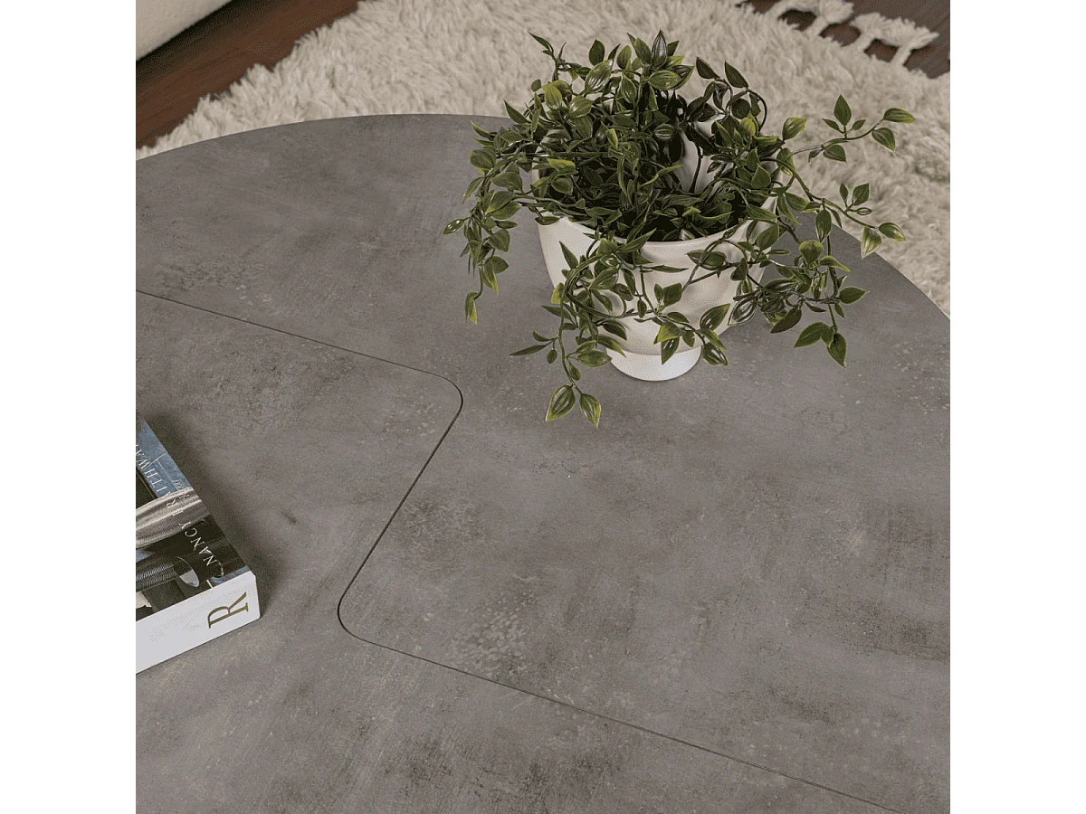 Lot de 2 tables basses L90 cm - MOIRA