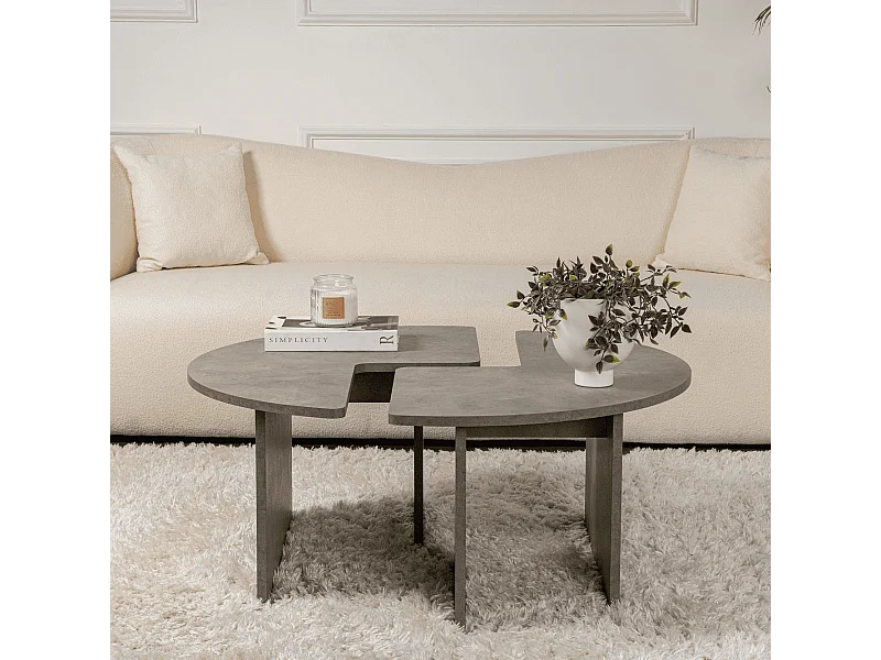 Set di 2 tavolini L90 cm - MOIRA