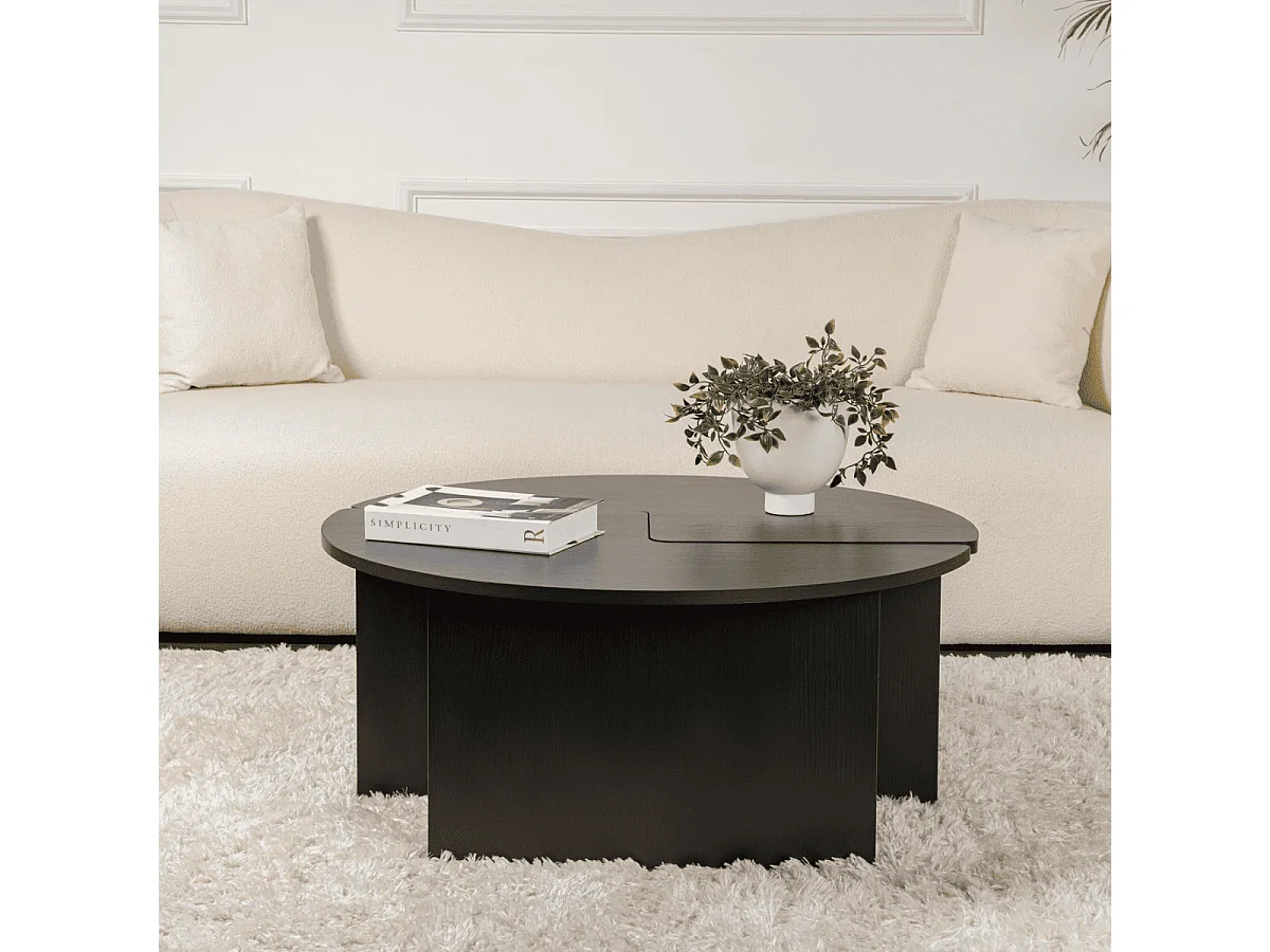 Lot de 2 tables basses L90 cm - MOIRA