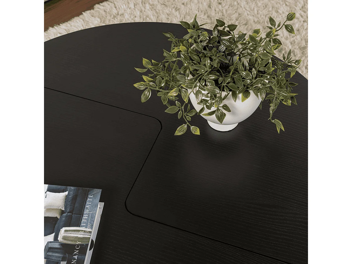 Lot de 2 tables basses L90 cm - MOIRA