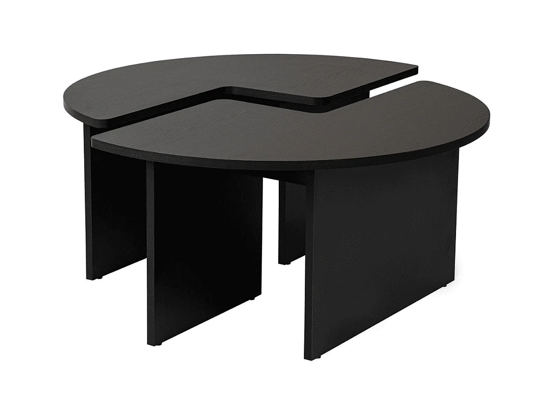 Lot de 2 tables basses L90 cm - MOIRA