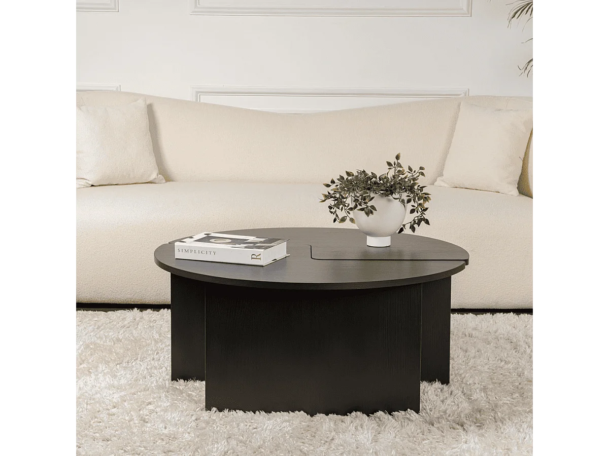 Lot de 2 tables basses L90 cm - MOIRA