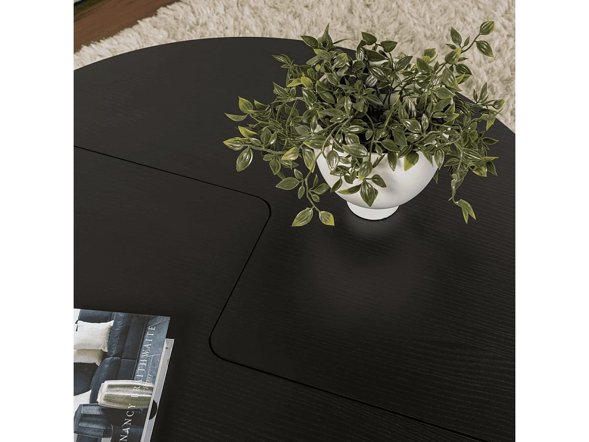 Lot de 2 tables basses L90 cm - MOIRA