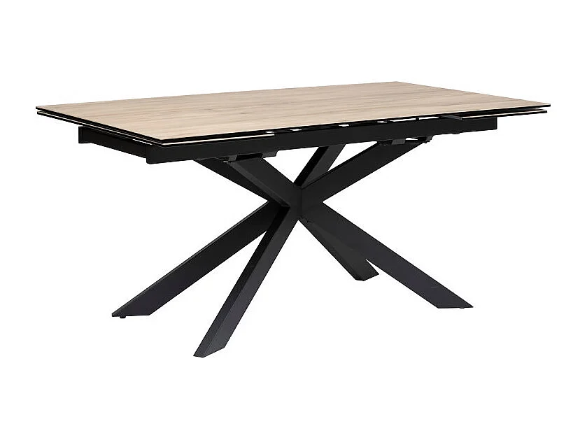 Table à Manger Extensible Effet Bois "Boot" 160-240cm Naturel