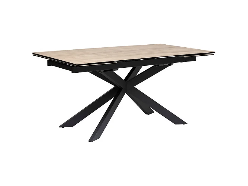 Table à Manger Extensible Effet Bois "Boot" 160-240cm Naturel