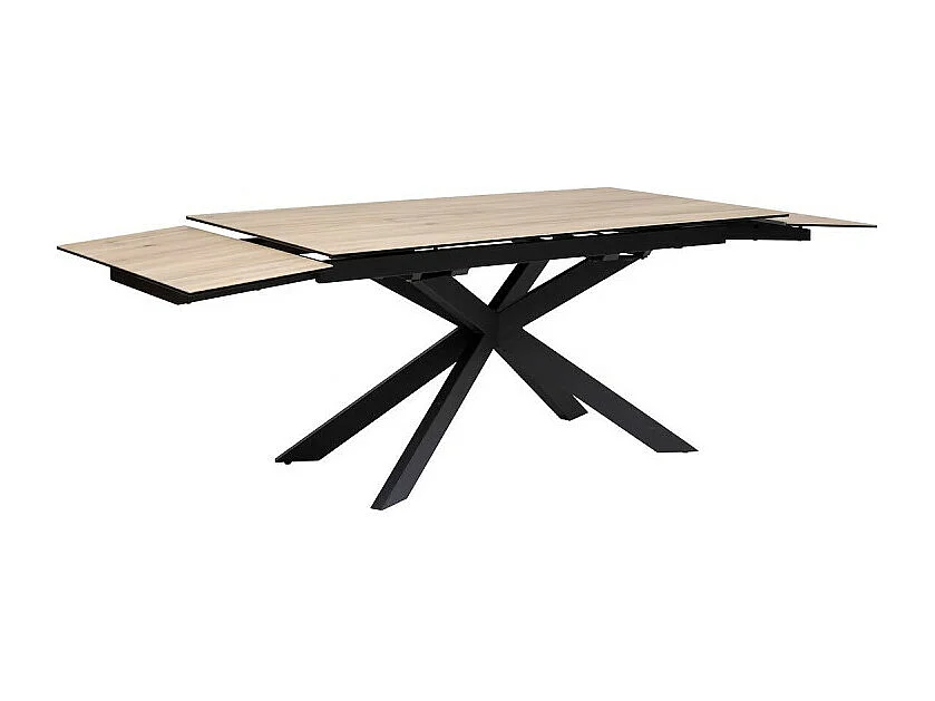 Table à Manger Extensible Effet Bois "Boot" 160-240cm Naturel