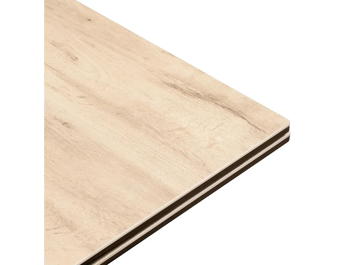 Table à Manger Extensible Effet Bois "Boot" 160-240cm Naturel