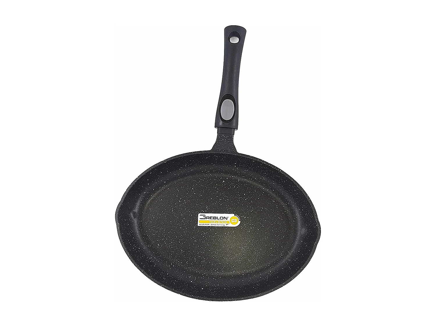 Aluminium-Gusseisen-Fischpfanne mit abnehmbarem Griff, 34 cm