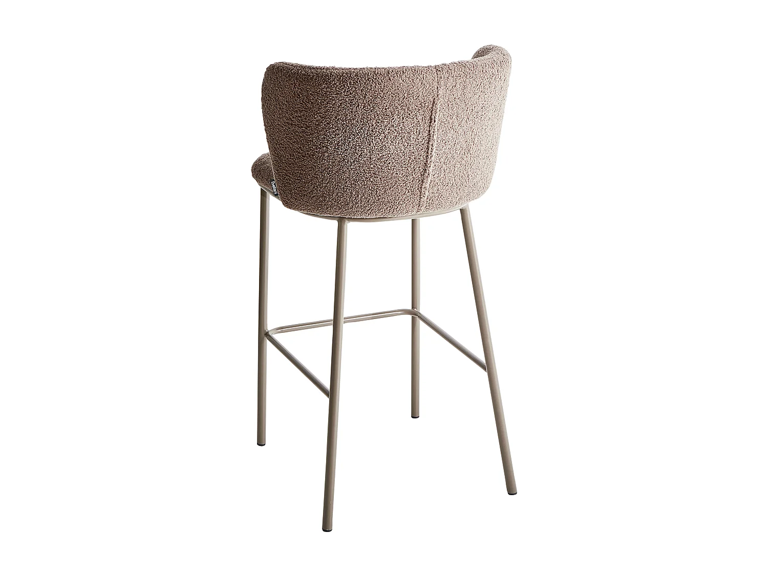 Set van 2 barstoelen MINA II Bouclé Bruin