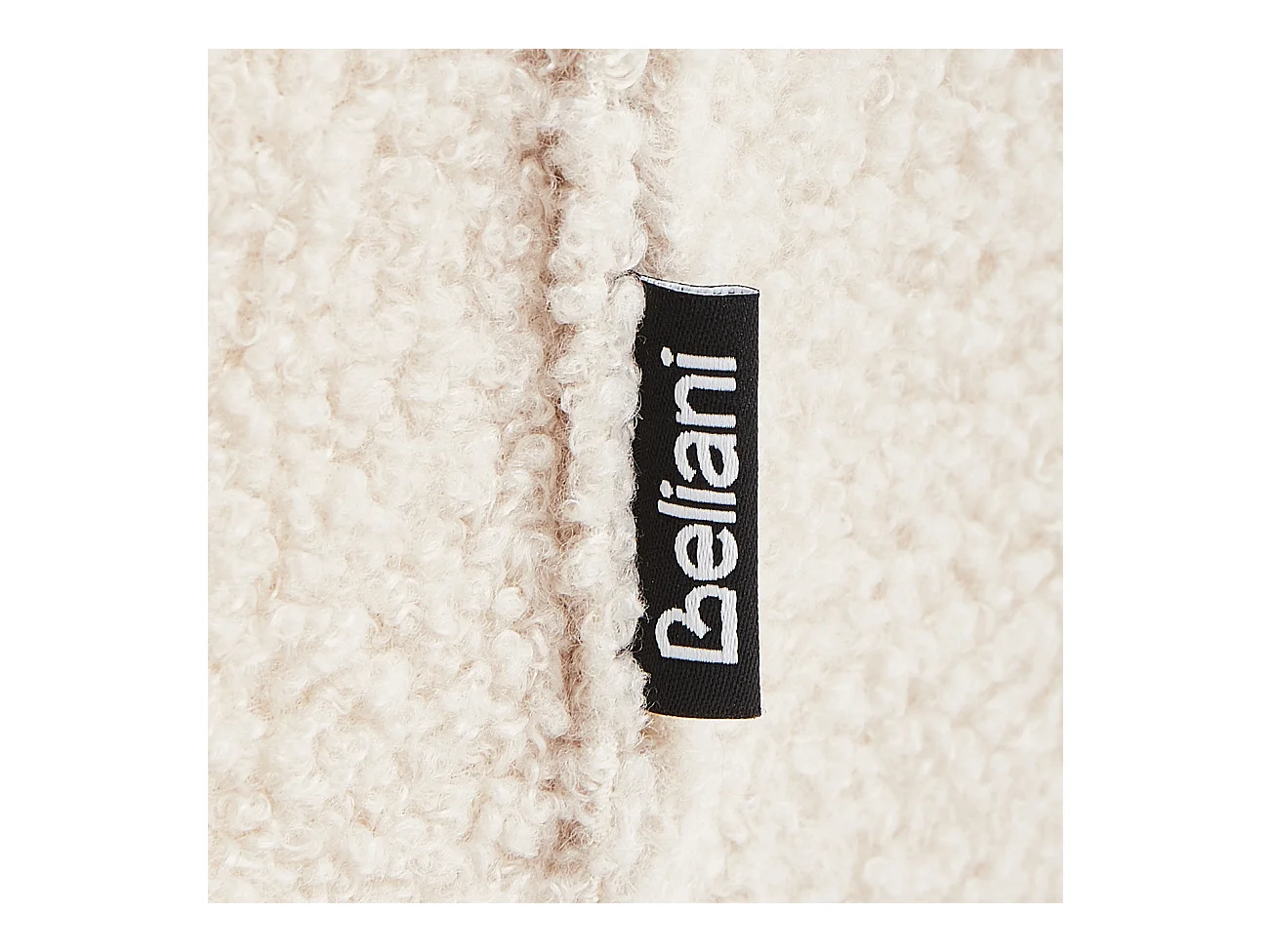 Lot de 2 chaises de bar MINA II Bouclé Beige clair