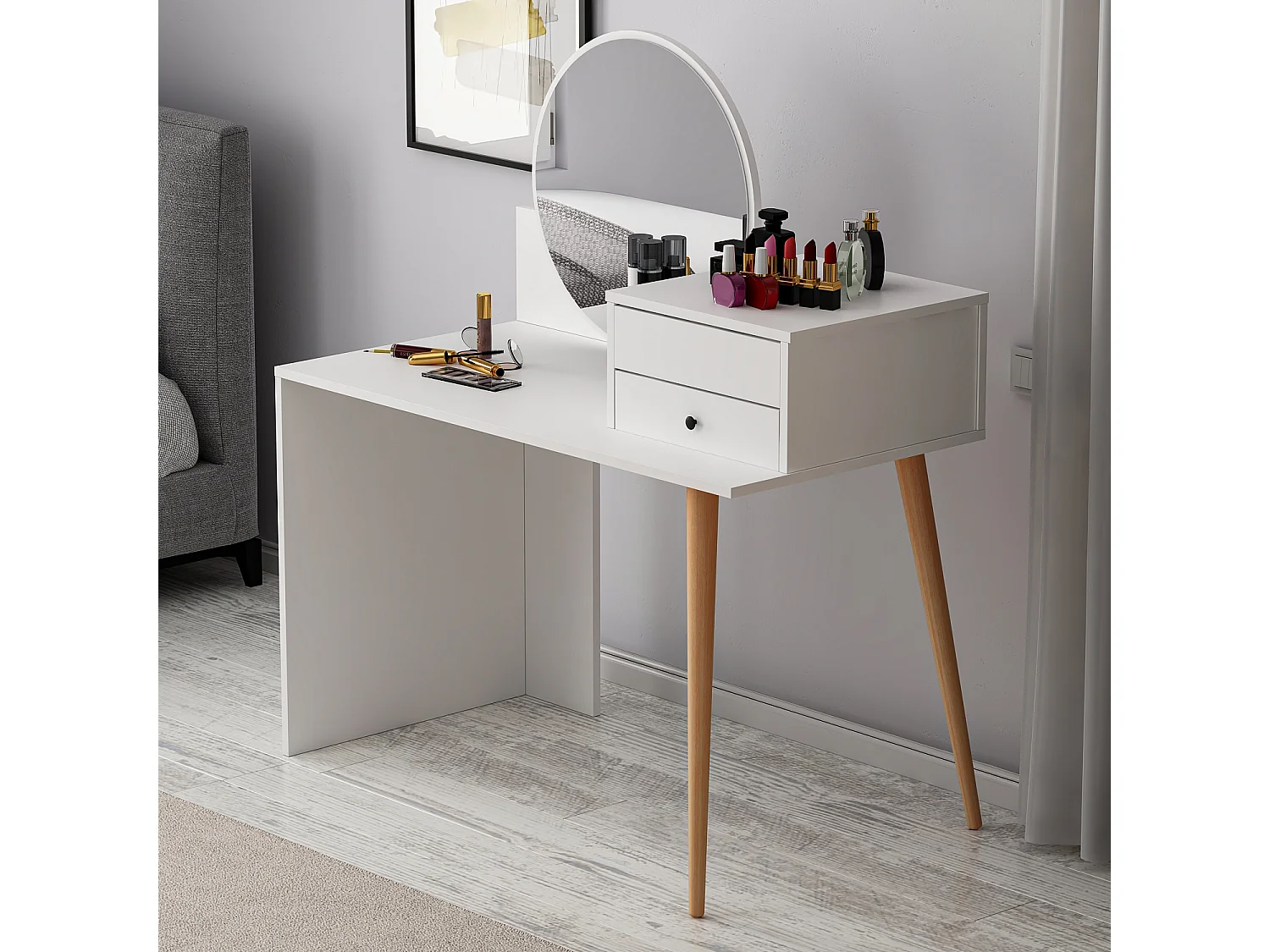 Schminktisch Nade Weiß 9734