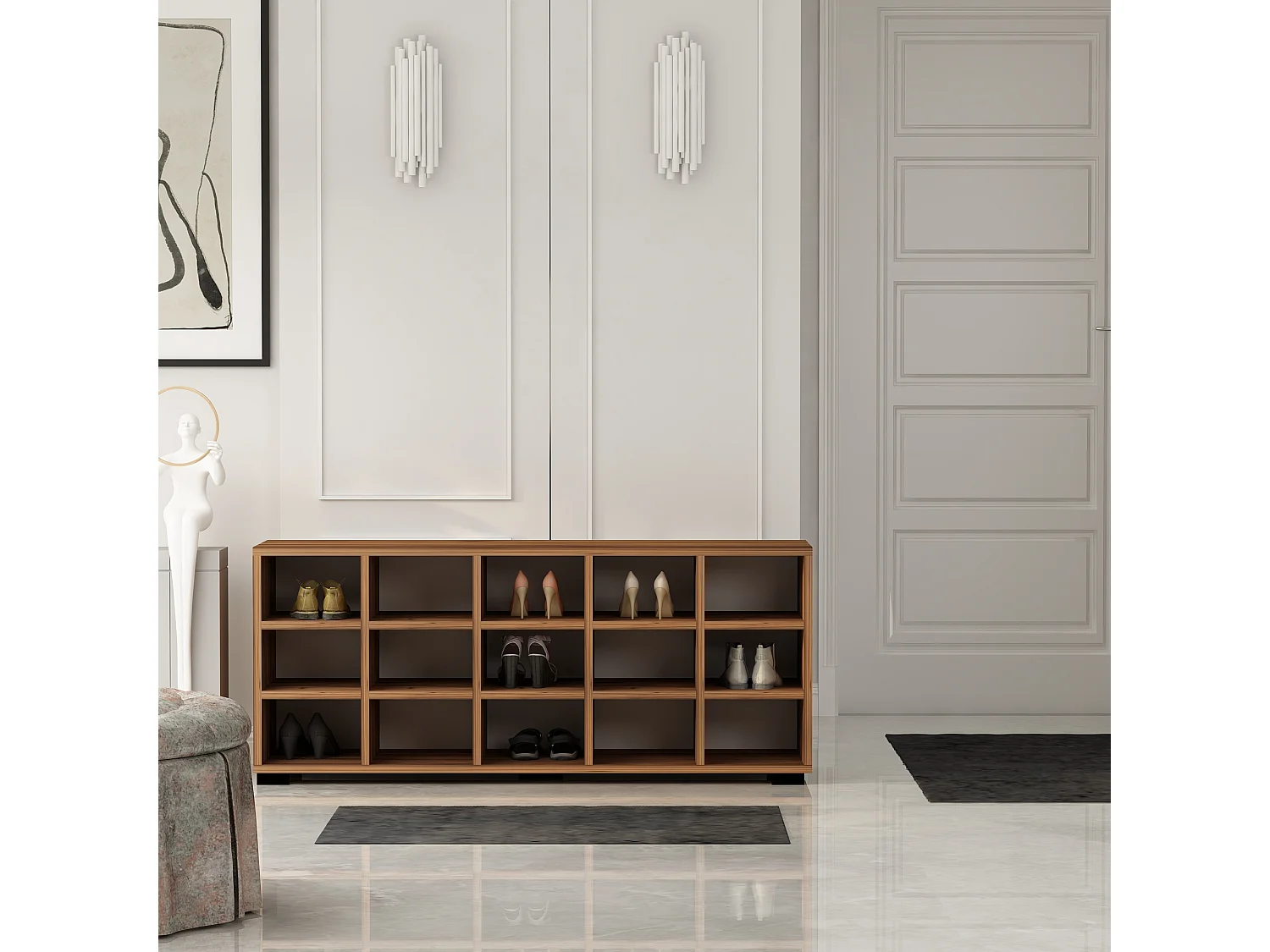 Schuhschrank Daisy Walnuss 9703