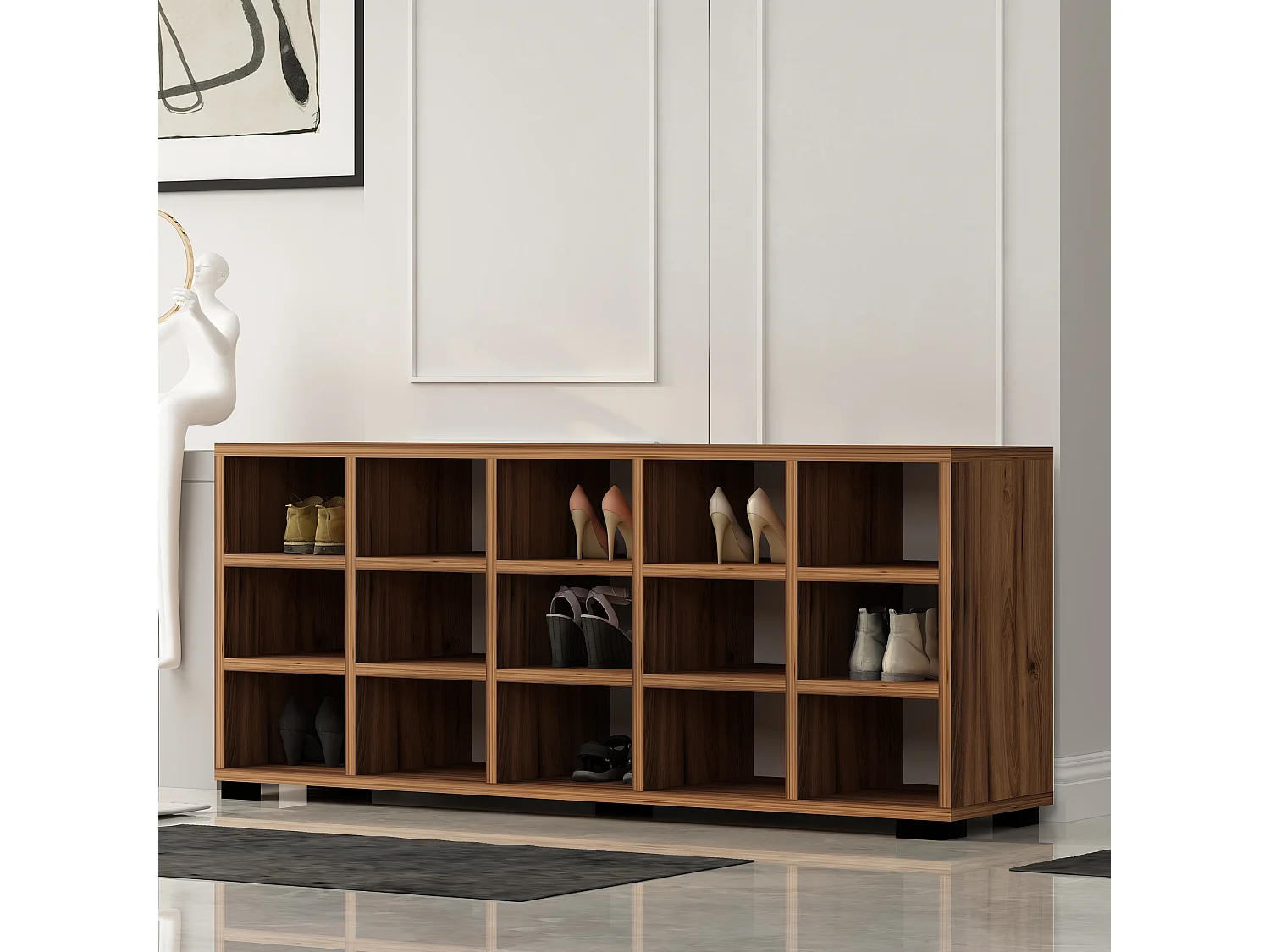 Schuhschrank Daisy Walnuss 9703