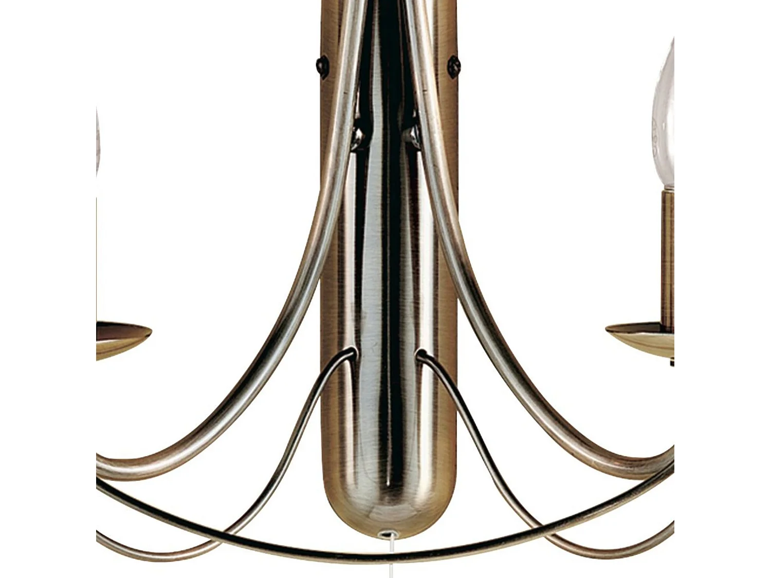 Searchlight Maypole - Candela multibraccio a 2 luci da parete / soffitto in ottone antico, E14