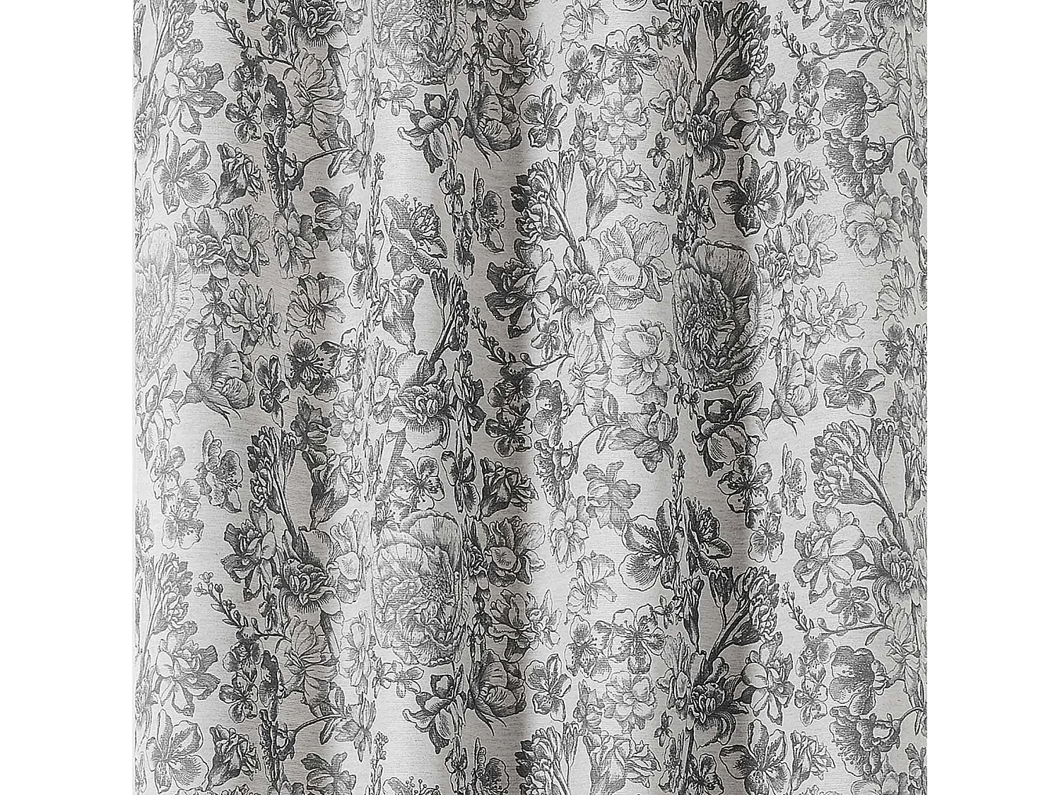 Rideau d'ameublement imprimé floral