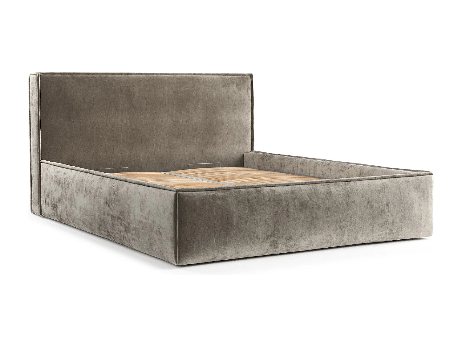 Polsterbett Lounge - 180 x 200 cm - Chenille-Stoff - beige