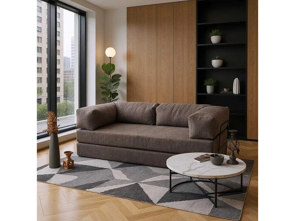 Canapé chauffeuse 3 places en chenille Comfort