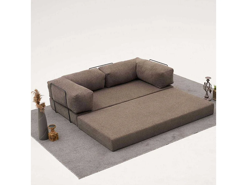 Canapé chauffeuse 3 places en chenille Comfort