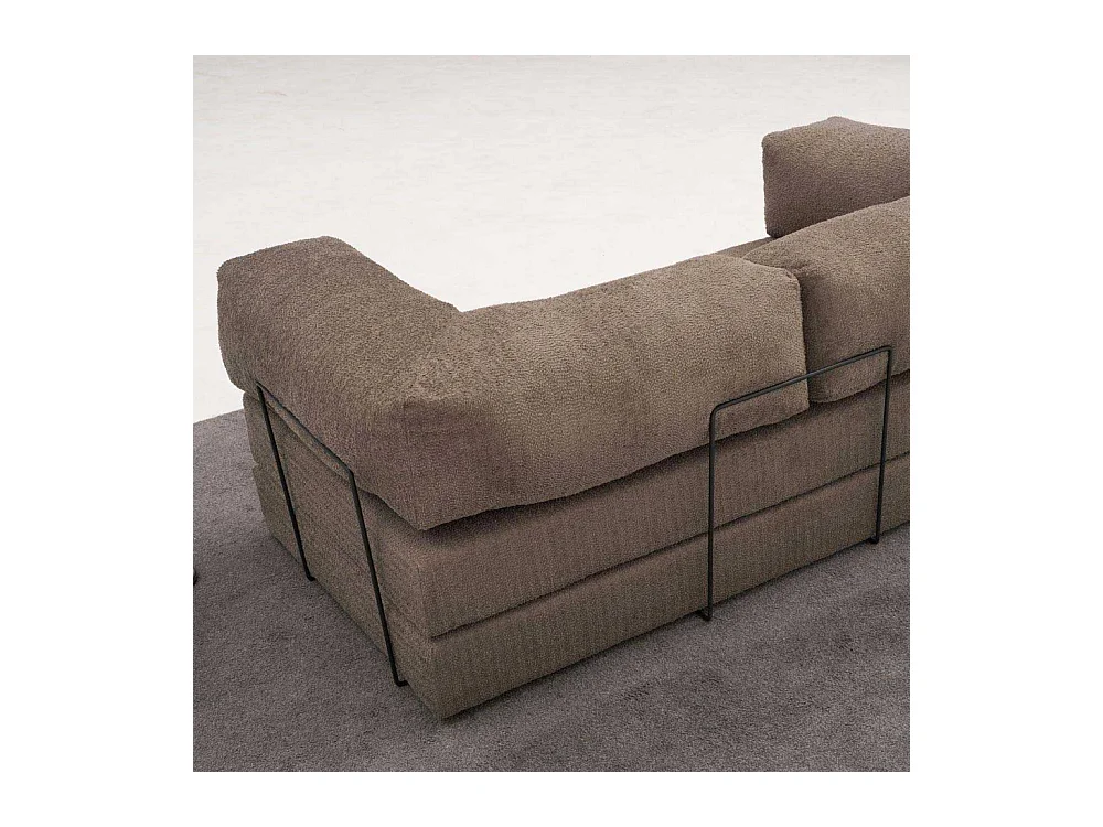 Canapé chauffeuse 3 places en chenille Comfort