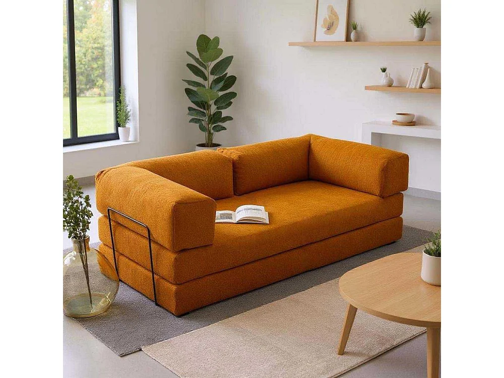 Canapé chauffeuse 3 places en chenille Comfort