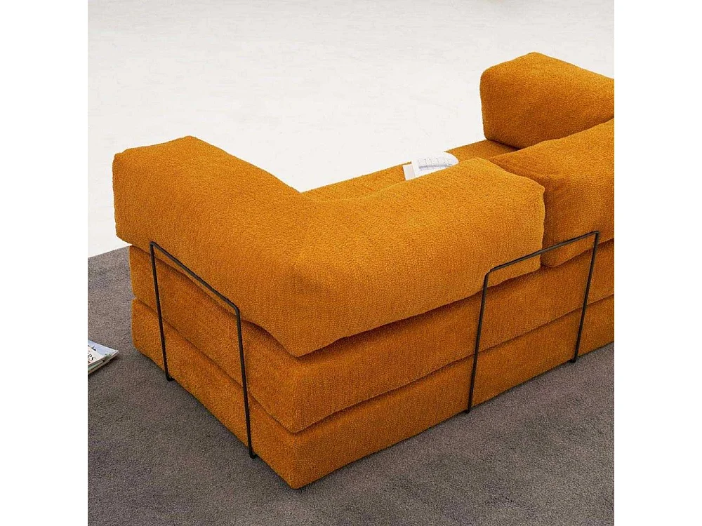 Canapé chauffeuse 3 places en chenille Comfort