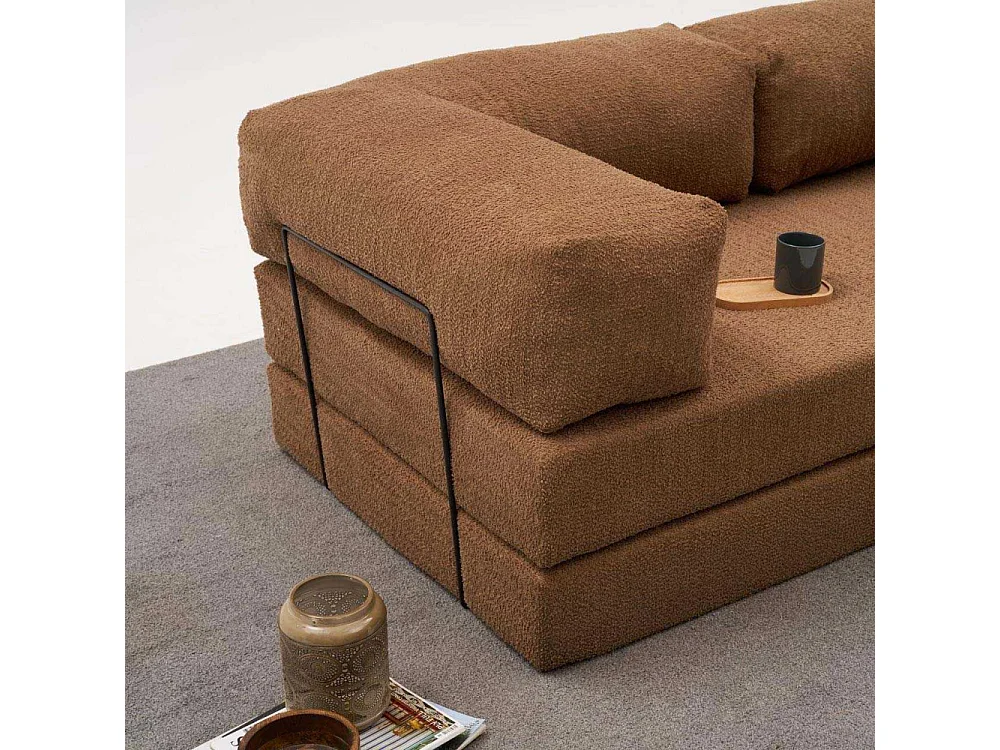 Canapé chauffeuse 3 places en chenille Comfort