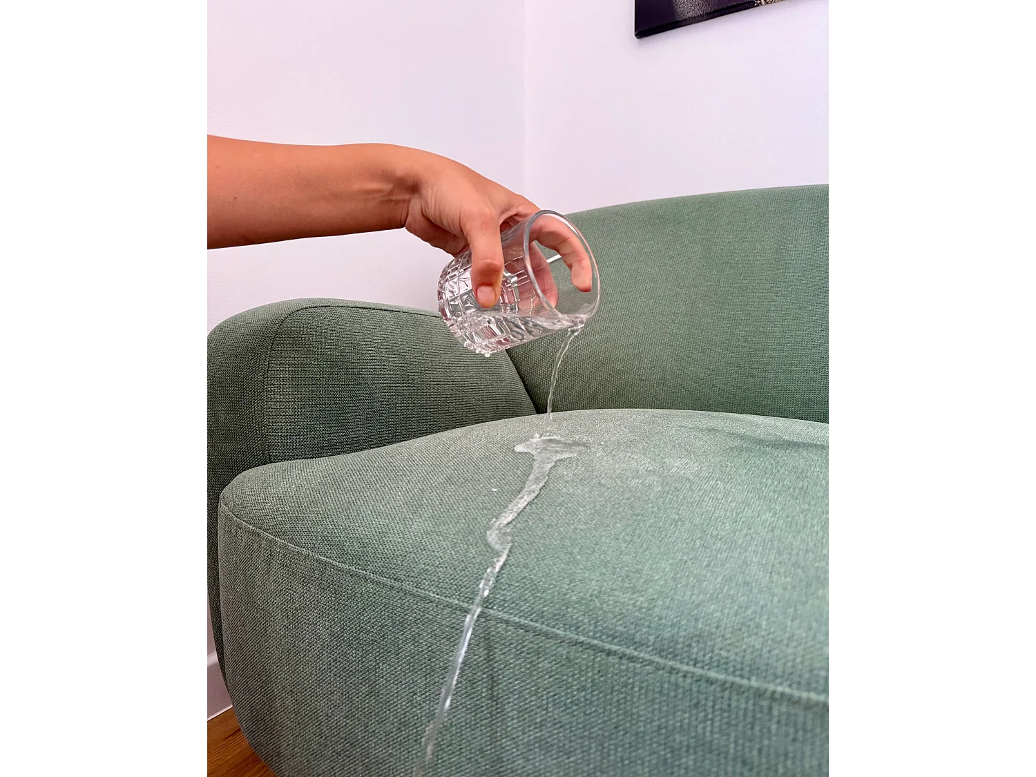 Sessel LEJRE Stoff Grün