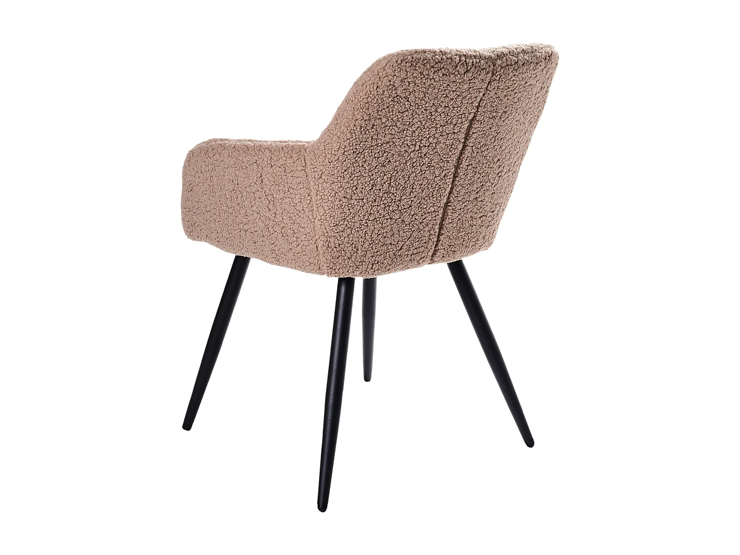 Zestaw 2 krzeseł do jadalni CASMALIA Boucle Beżowoszary