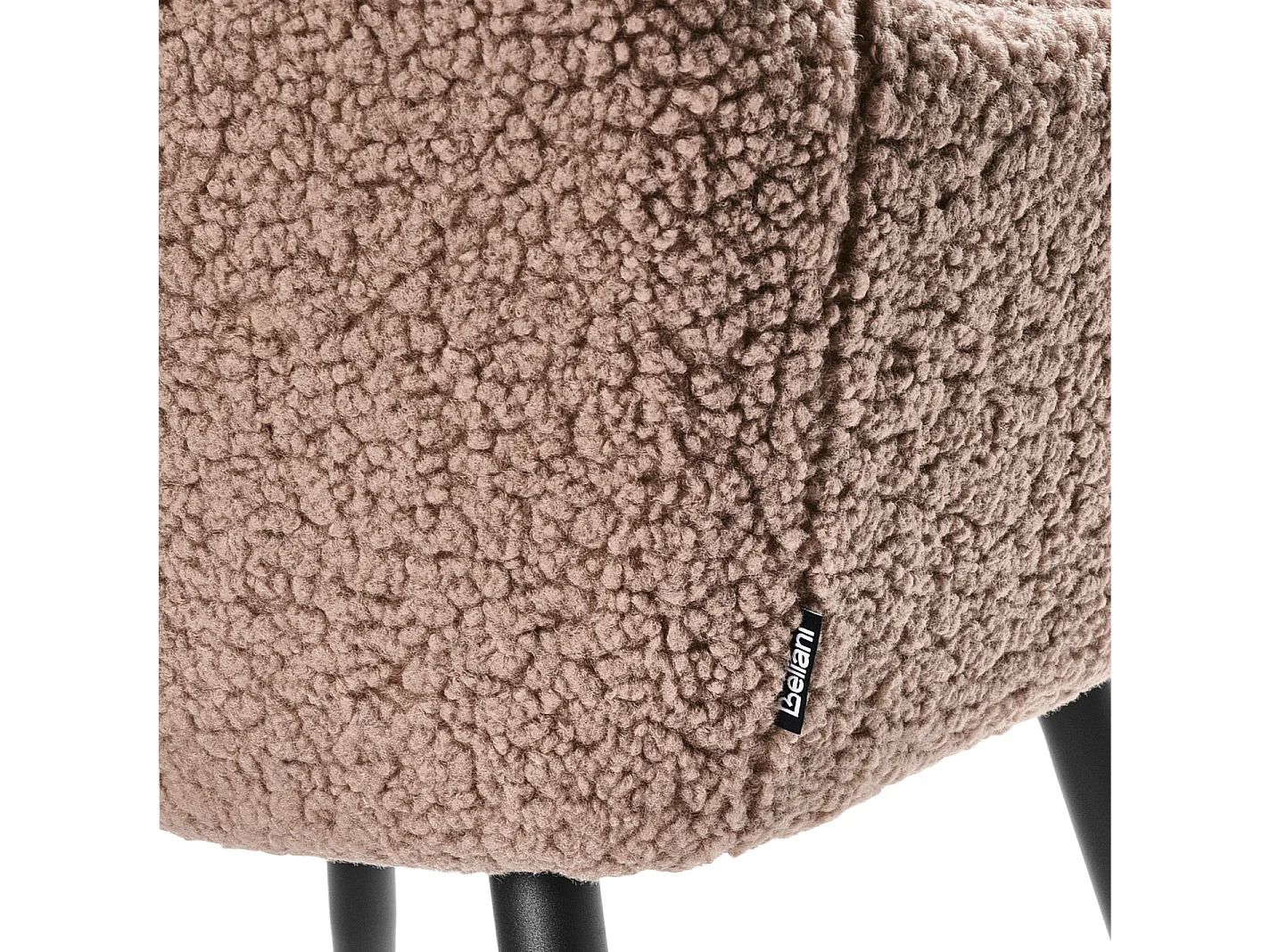 Zestaw 2 krzeseł do jadalni CASMALIA Boucle Beżowoszary