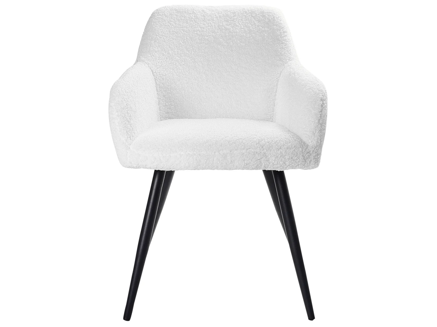 Set van 2 eetkamerstoelen CASMALIA Bouclé Gebroken wit
