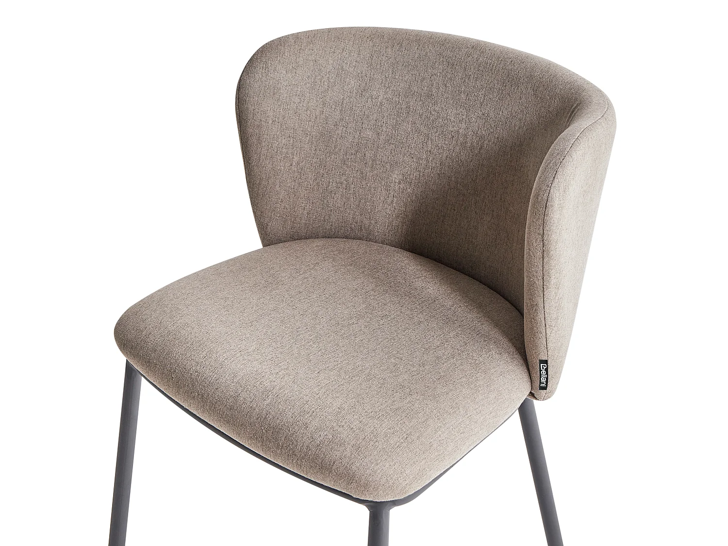 Set of 2 Dining Chairs MINA Fabric Taupe