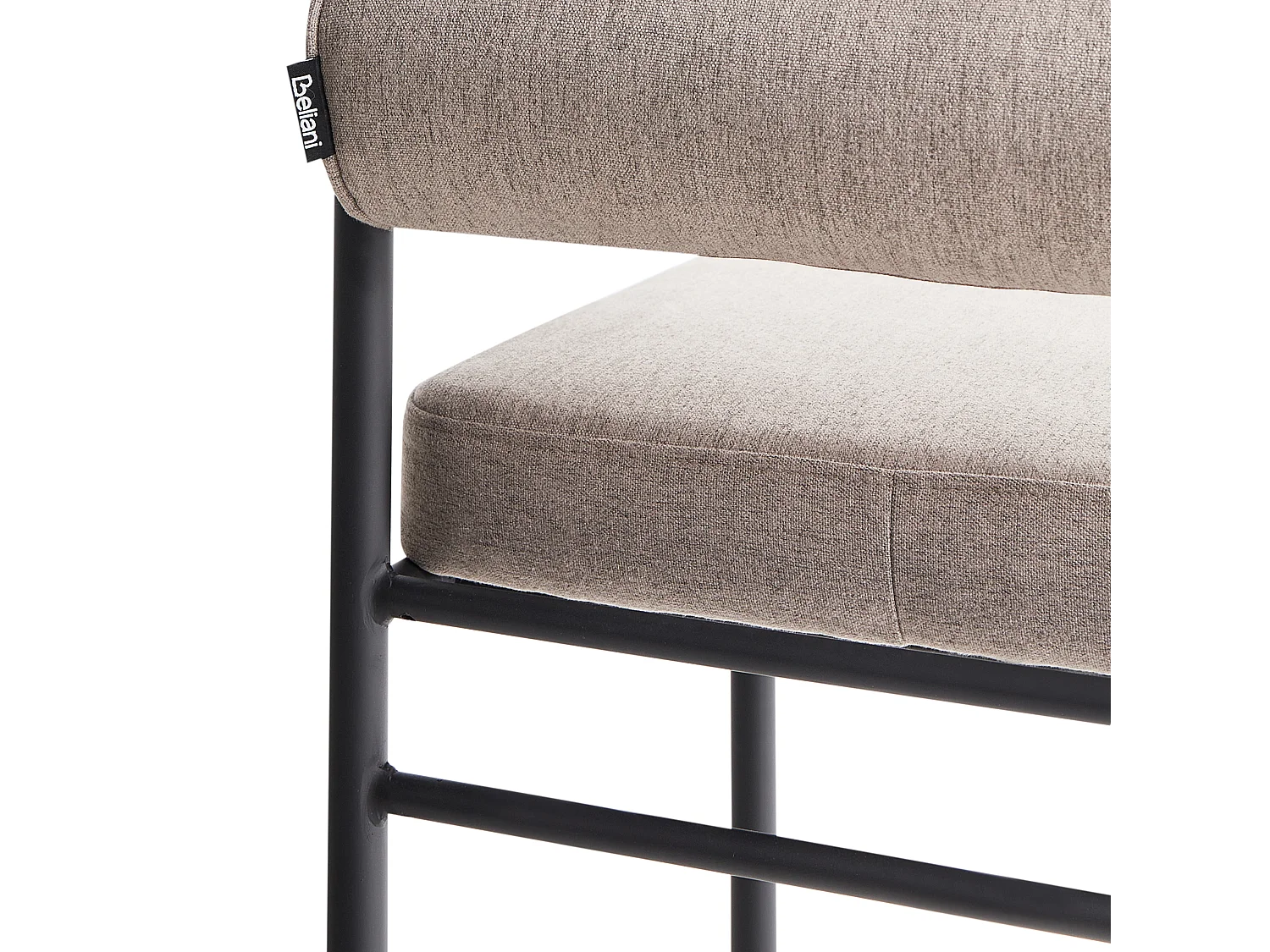 Zestaw 2 krzeseł barowych AMAYA Beżowoszary