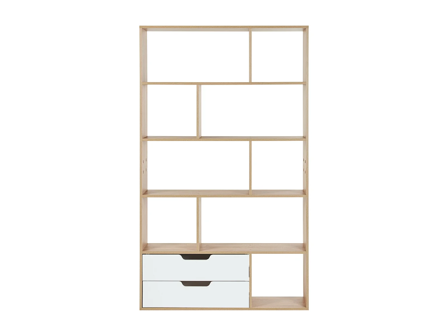 Libreria WADENA 185 cm Marrone/ Bianco