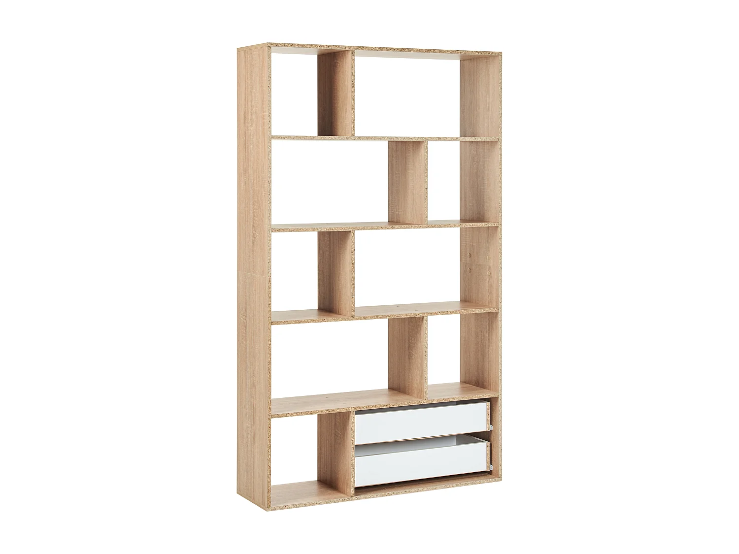 Libreria WADENA 185 cm Marrone/ Bianco