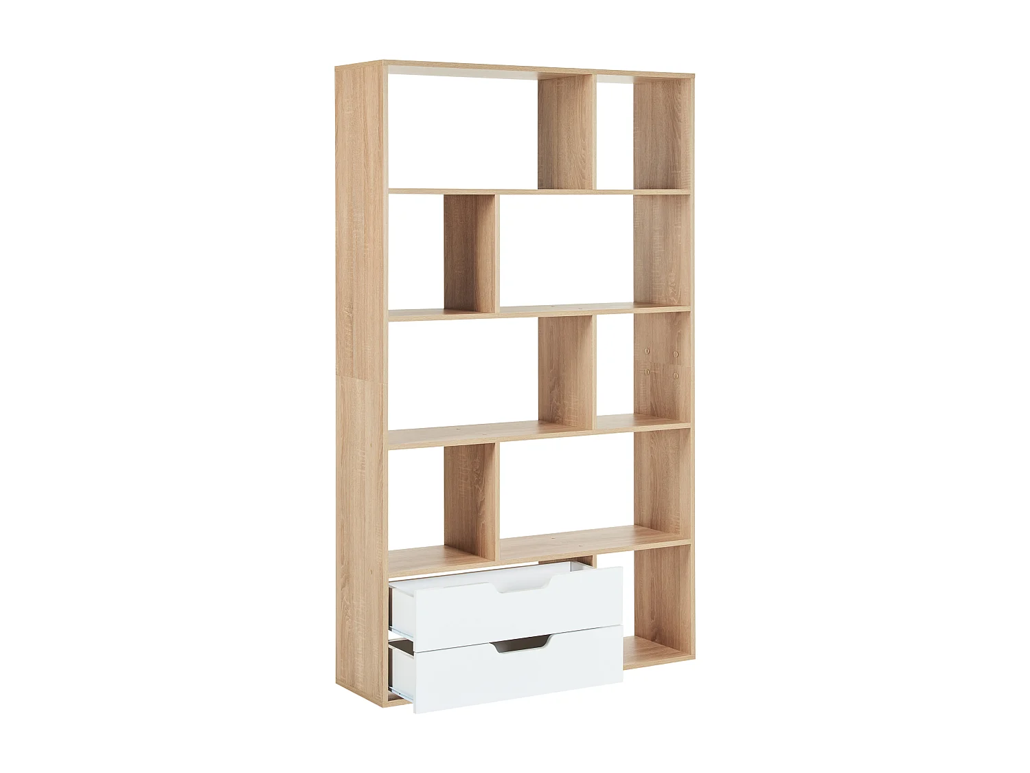 Libreria WADENA 185 cm Marrone/ Bianco