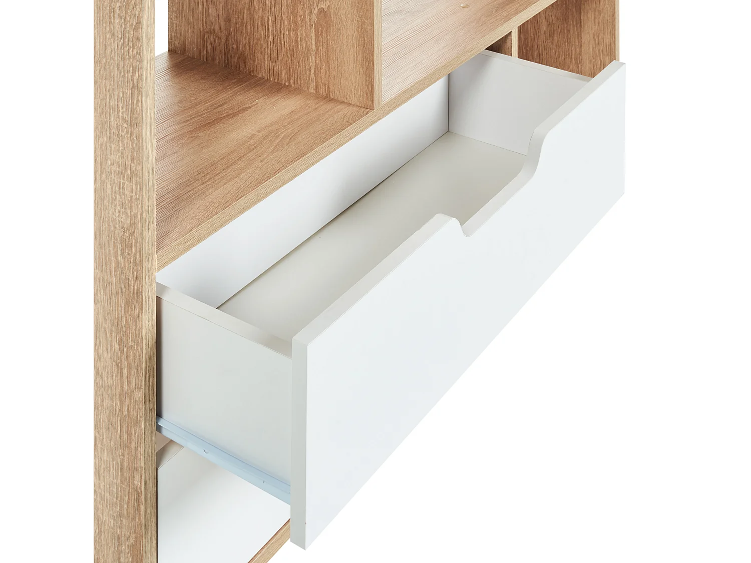 Bibliothèque WADENA 185 cm Marron/blanc