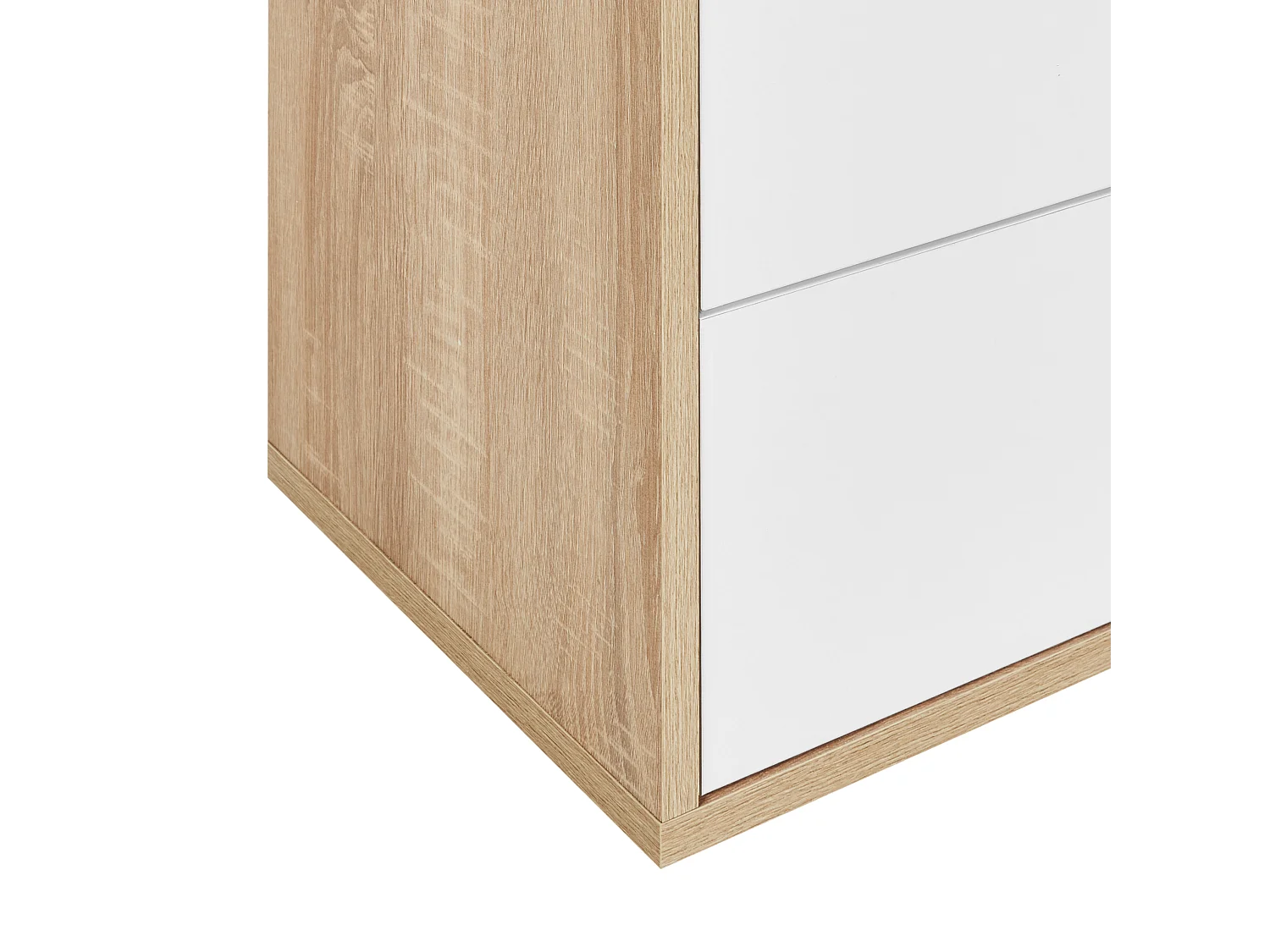 Bibliothèque WADENA 185 cm Marron/blanc