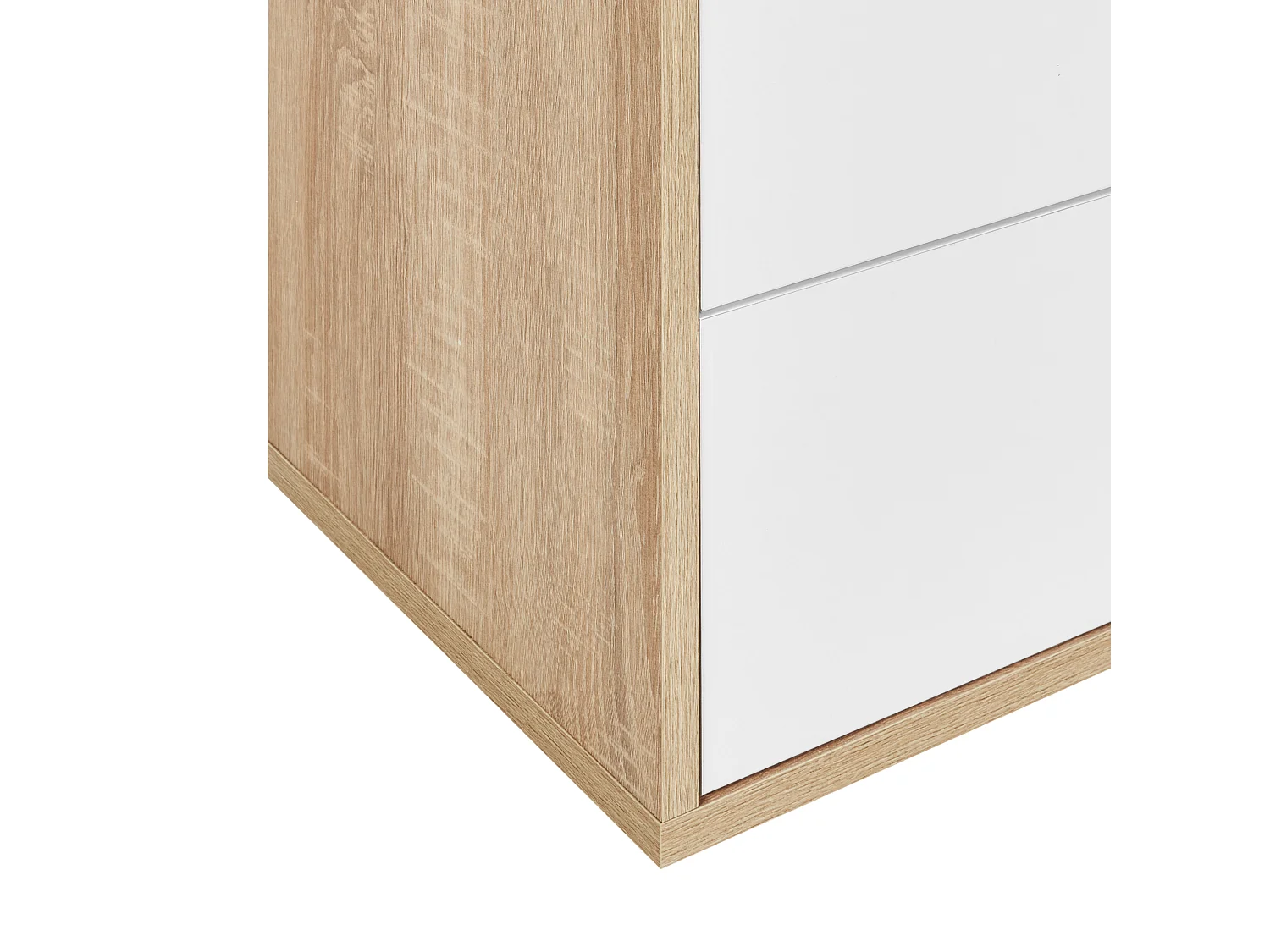 Bibliothèque WADENA 185 cm Marron/blanc